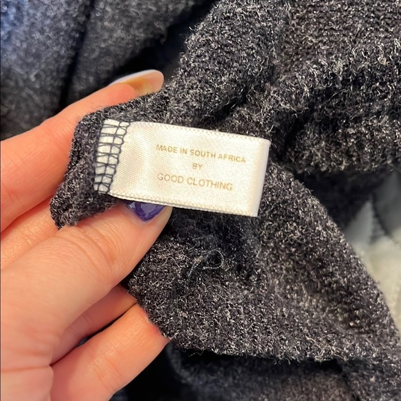 GOOD Clothing South Africa Ribbed Knee-Length Bubble Hem Sweater Dress Navy Blue - Picture 8 of 12